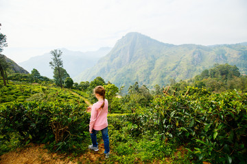 Little girl in tea country