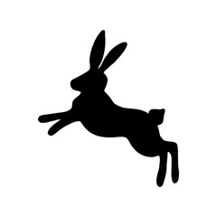 Super cute, adorable bunny for easter design. Funny, hand drawn illustration in doodle style for poster, banner, print, decoration kids playroom or greeting card.