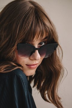 Stylish woman in sunglasses
