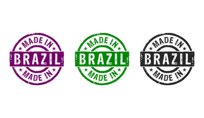 Made in Brazil stamp and stamping