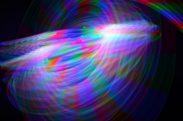 abstract colorful light trail background 
