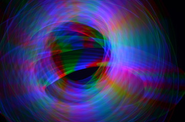 abstract colorful light trail background 