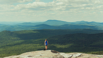 Hiker on Mount Cardigan