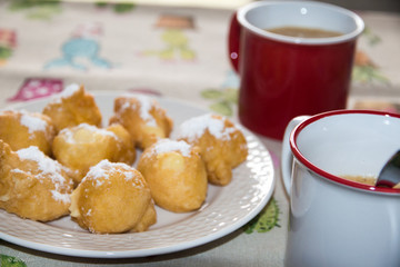 cup of coffee and cookies