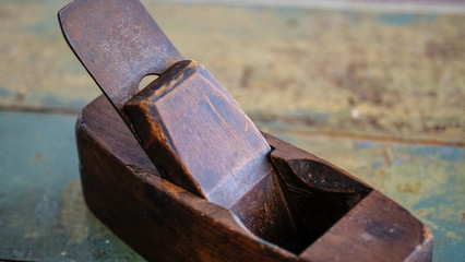 Antique Coffin Plane