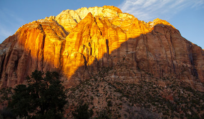 Part of The East Temple in Zion National Park