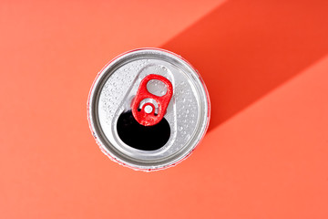 Can with Red Pull Tab