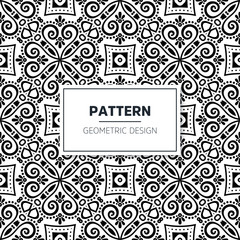 Seamless mandala islamic pattern. Vintage elements