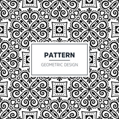 Seamless mandala islamic pattern. Vintage elements