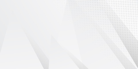 Abstract geometric square pattern background with white shapes perspective can be used in cover design poster website flyer with halftone.