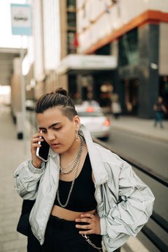 Real Lesbian Woman On The Phone