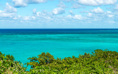 Caribbean beach in Guardavaca, Cuba