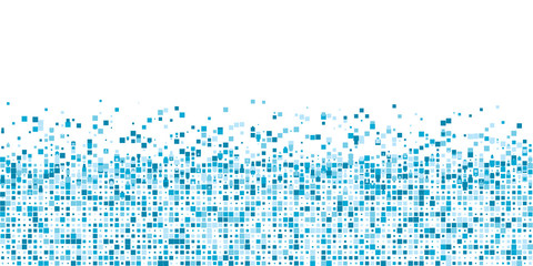 Modern blue abstract square particle background for presentation design, banner, brocure, and business card 