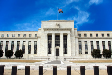 Federal Reserve Building in Washington DC, United States, FED - obrazy, fototapety, plakaty