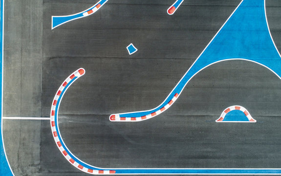 Roadway aerial view