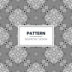Seamless mandala islamic pattern. Vintage elements