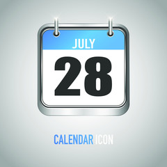 Beautiful square calendar. Date, day, month. Vector illustration background for reminder, app, UI, event, holiday, office document, icon, logo. isolated flat object and symbol. year collection
