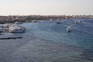 Obraz premium Hurghada on the Red Sea in Egypt