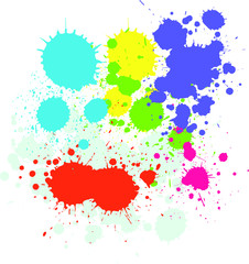 paint, abstract, splash, ink, color, drop, splatter