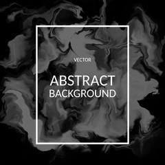 Vector abstract black color marble texture, Fluid design backgrounds