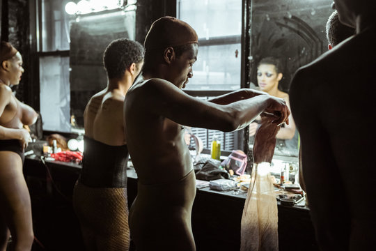 Drag Queen Family Getting Ready for a Gig