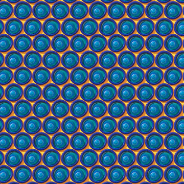Condoms pattern on an yellow background.