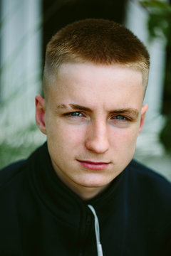 Portrait of teenage boy