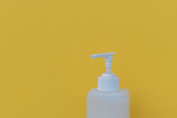 Close up of hand sanitizer - Corona Virus Covid-19 concept - Health and care.