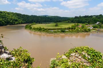Chepstow Castle on the River Wye