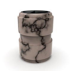 3d model urn Bastilia Marble Tan