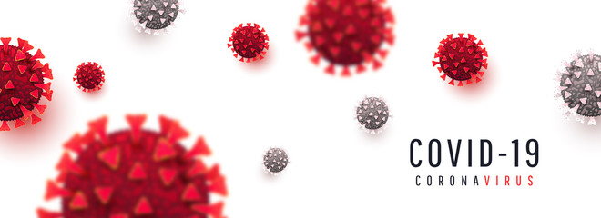 Coronavirus covid-19 pandemic outbreak red viruses background