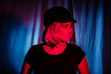 Pop art photo of a woman