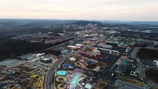 Downtown Branson In Missouri, Aerial