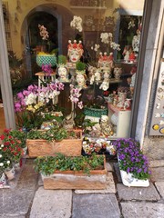 Fototapeta na wymiar flowers in a shop