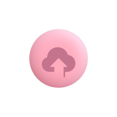 Upload Cloud -  Modern App Button