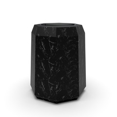 3d model urn VarshavaBlack Matte Marble