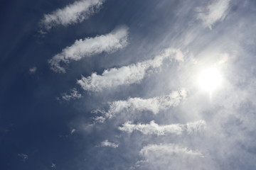blue sky with clouds