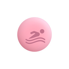Swimming -  Modern App Button