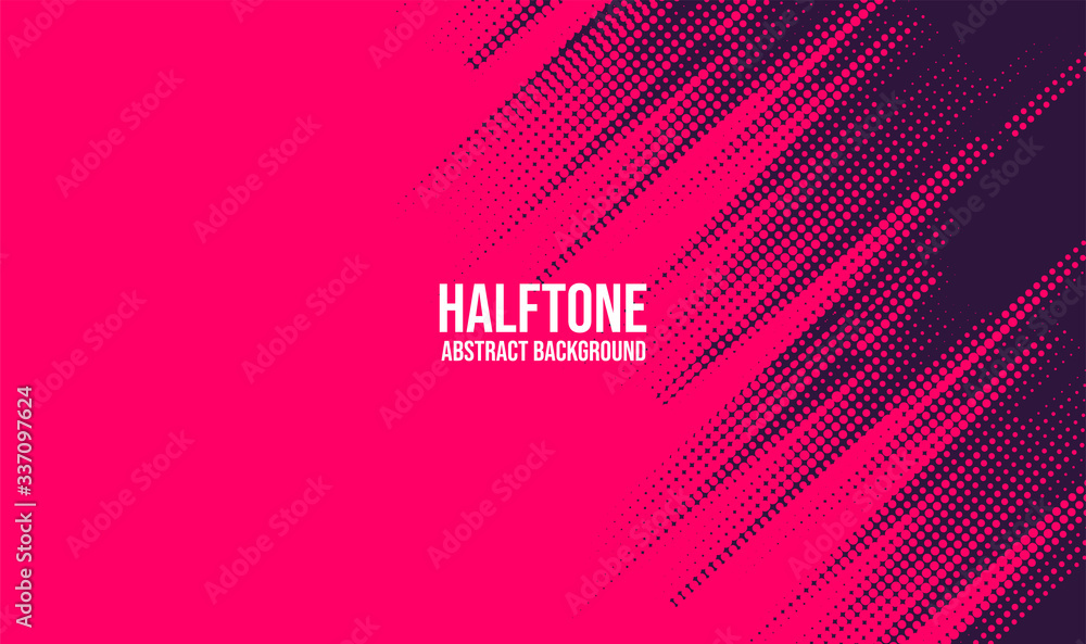 Poster abstract vector halftone background monochrome printing raster