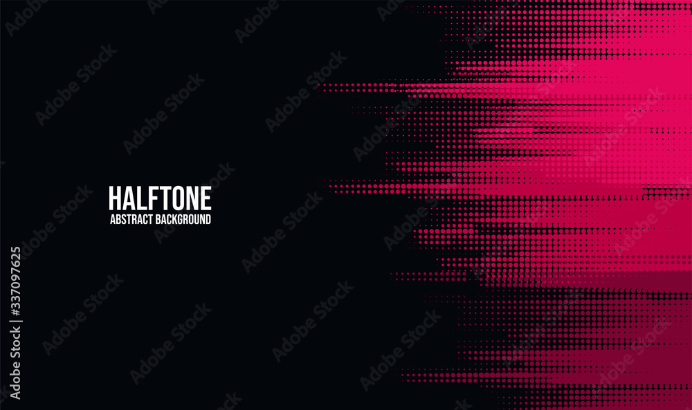 Poster abstract vector halftone background monochrome printing raster