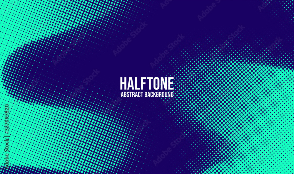 Poster abstract vector halftone background monochrome printing raster