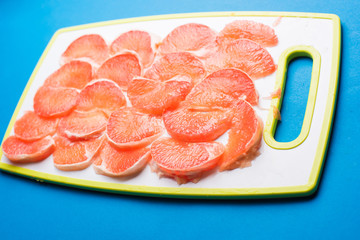 grapefruit slices background