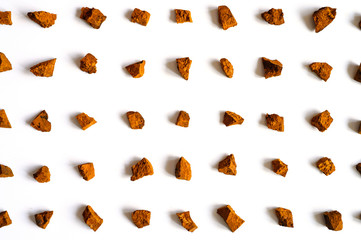chaga mushroom. broken pieces of birch tree chaga mushroom for brewing natural medicinal antitumor,...