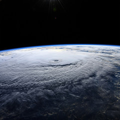 Global storm space vortex Celia (Elements of this image furnished by NASA)