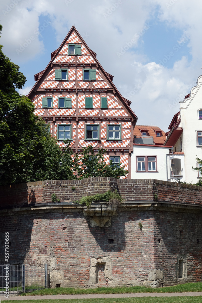 Poster Fachwerkhaus in Ulm