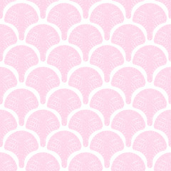 Art Deco seamless vintage ornament, pink Wallpaper or fabric