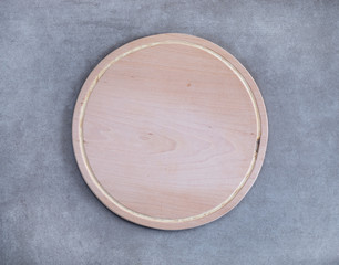 empty plate with  isolated on gray