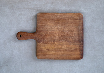 empty plate with  isolated on gray