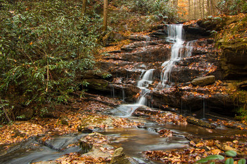 Obraz na płótnie Canvas waterfall in autumn