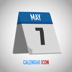 Table calendar. Date, day, month. Vector illustration background for reminder, app, UI, event, holiday, office document, icon and logo. isolated flat object and symbol. from year collection